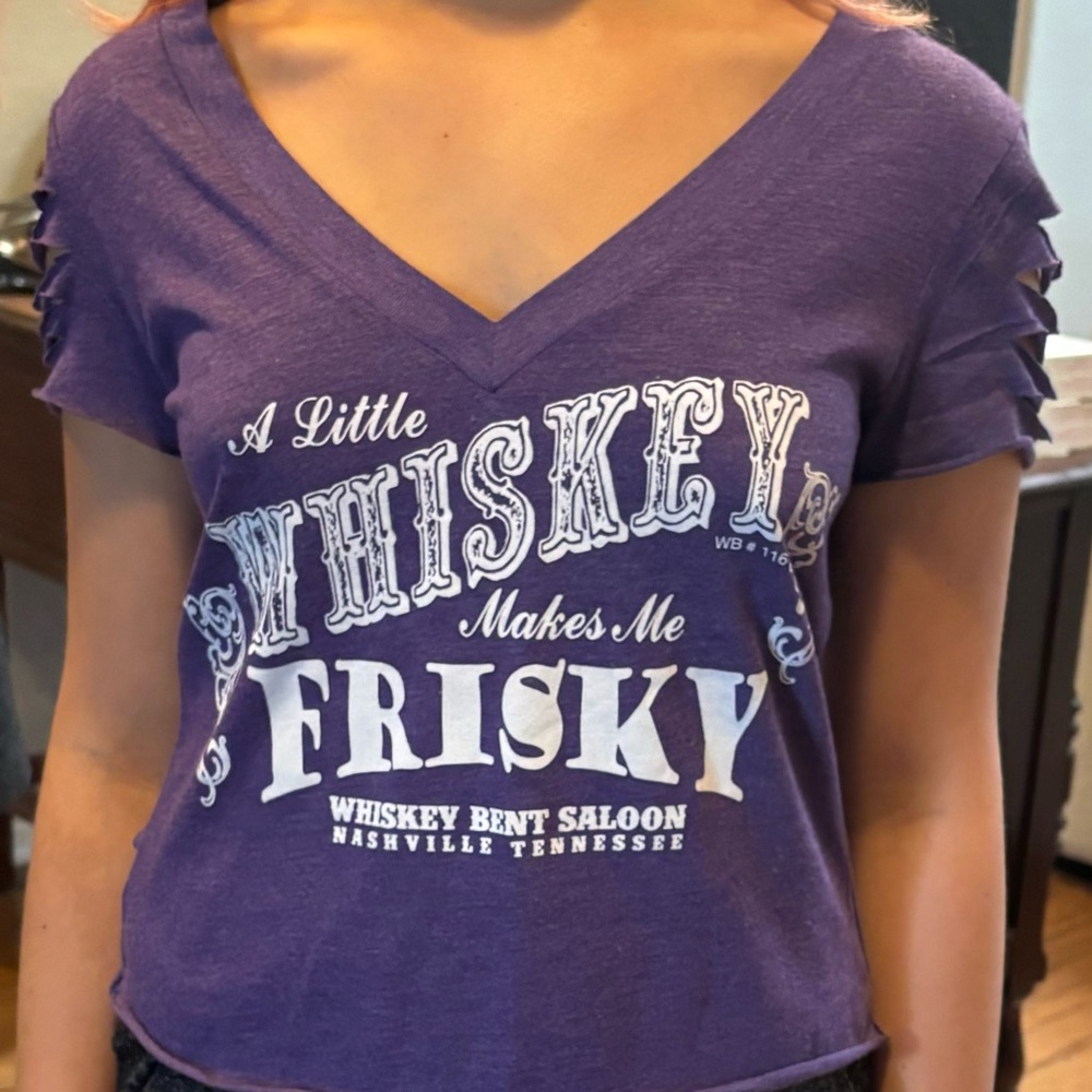 “A little Whiskey..”Graphic Tee Sm.